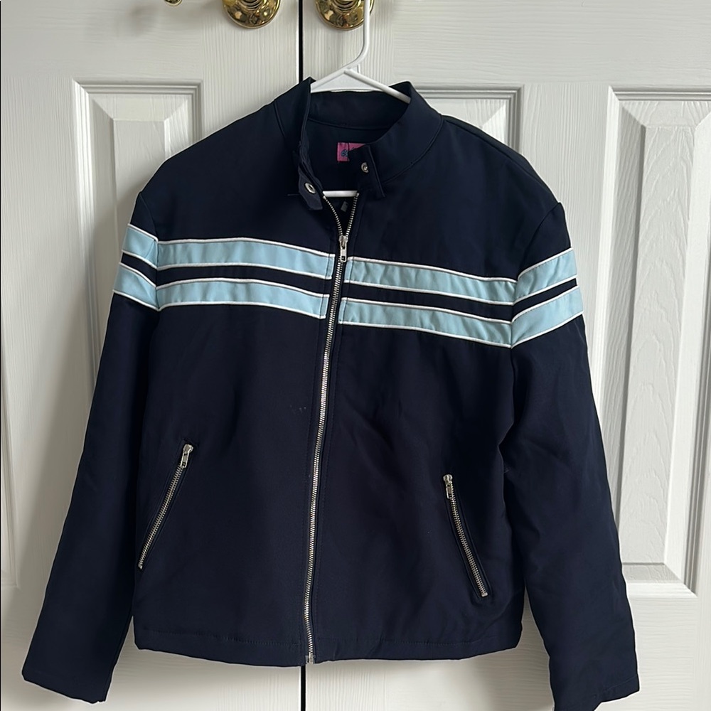 Edikted Navy and Light Blue Jacket